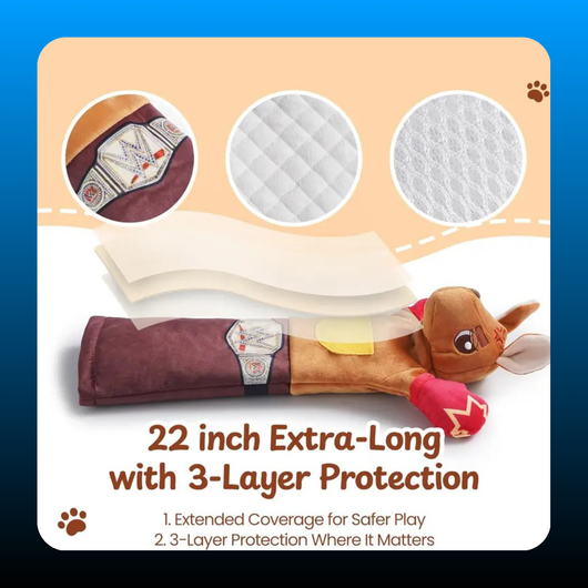 Kangaroo Puppet with Catnip Pouches & Treat Pocket