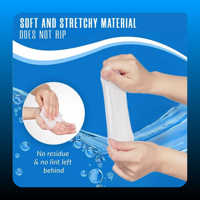 Travel Size Mini Hand Wipes Keychains (4 Pack)