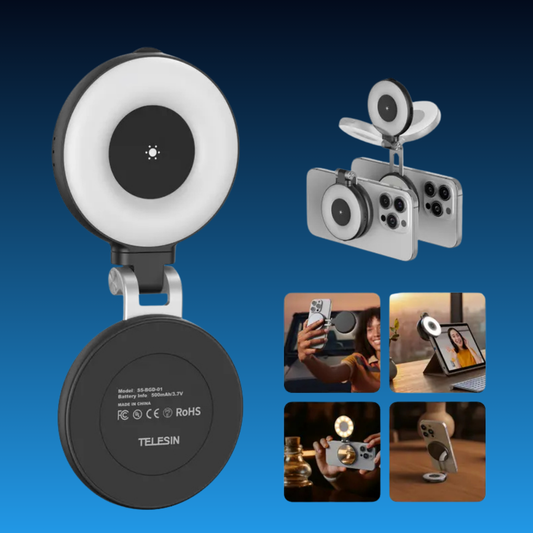 3-in-1 Magnetic Mirror Selfie Light