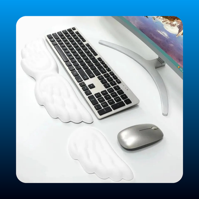 Angel Wings Shaped Keyboard Mouse Wrist Rest