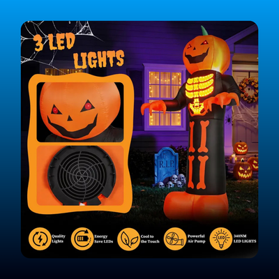 Giant Inflatable Pumpkin Head Reaper
