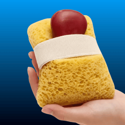 Bath Sponge with Soap Pocket
