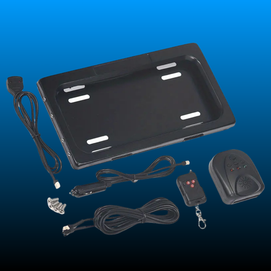Rust-Proof Electric Vehicle License Plate Frame with Cover