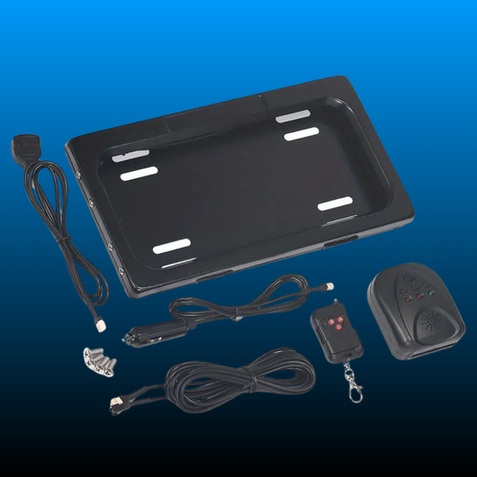 Rust-Proof Electric Vehicle License Plate Frame with Cover