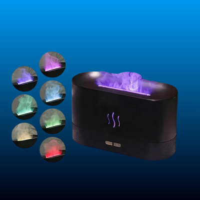 Portable Flame-Effect Air Aroma Diffuser