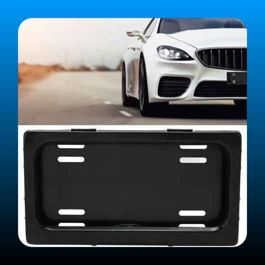 Rust-Proof Electric Vehicle License Plate Frame with Cover