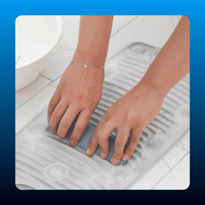 Foldable Silicone Washboard with Suction Cups
