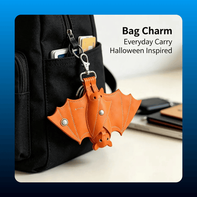 Handmade Leather Bat Coin Purse
