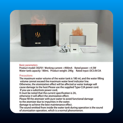 Portable Flame-Effect Air Aroma Diffuser