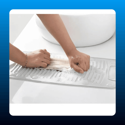 Foldable Silicone Washboard with Suction Cups
