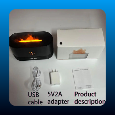 Portable Flame-Effect Air Aroma Diffuser