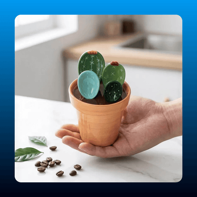 Cactus Measuring Spoons in Pot (4 Piece)