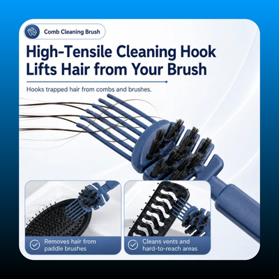 2 Pack Kit with Mini Rake & Nylon Bristles (Random Color)