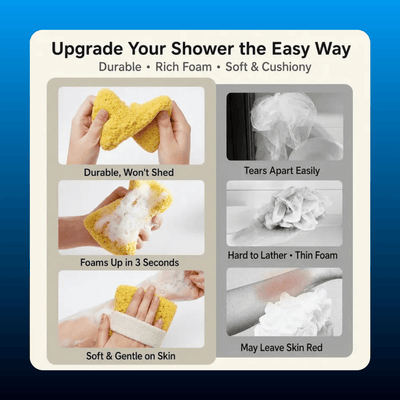 Bath Sponge with Soap Pocket