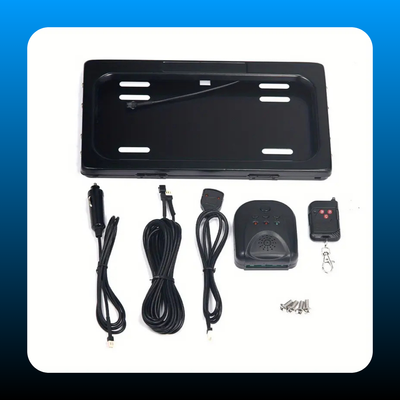 Rust-Proof Electric Vehicle License Plate Frame with Cover