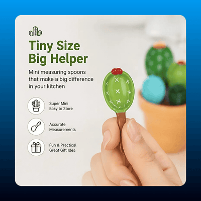 Cactus Measuring Spoons in Pot (4 Piece)
