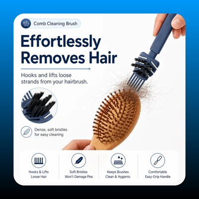 2 Pack Kit with Mini Rake & Nylon Bristles (Random Color)