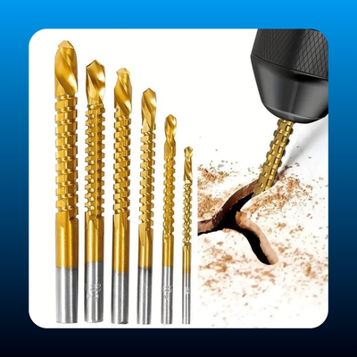 Titanium-Plated High-Speed Steel Power Drill Bit Set