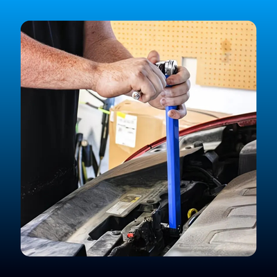 Offset Extension Wrench with Adapters