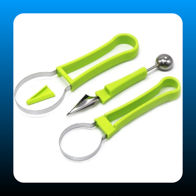 4-in-1 Stainless Steel Melon Baller Scoop Set