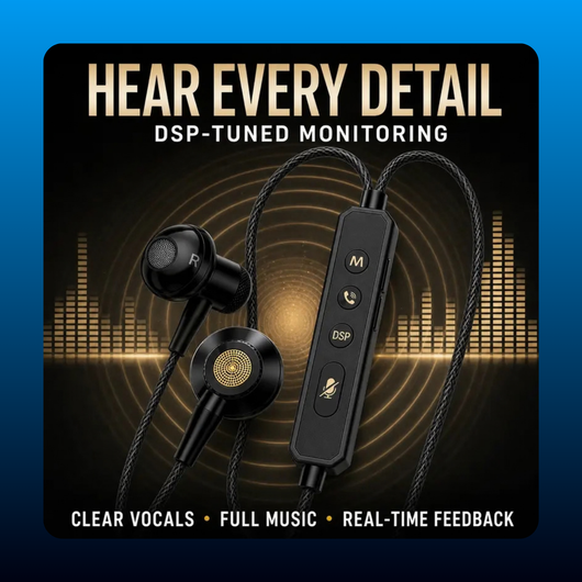 Karaoke Sound Card with In-Ear Monitors
