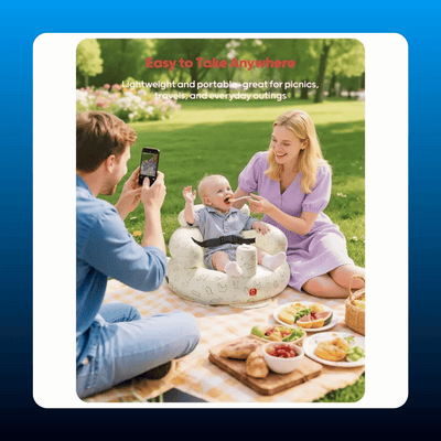 Inflatable Baby Floor Seat with Harness