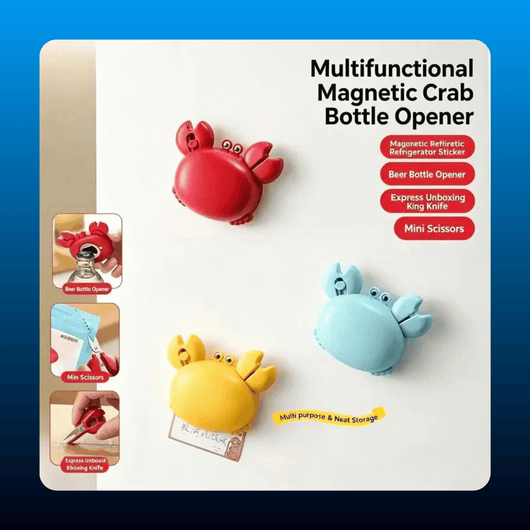 3-in-1 Magnetic Crab Bottle Opener