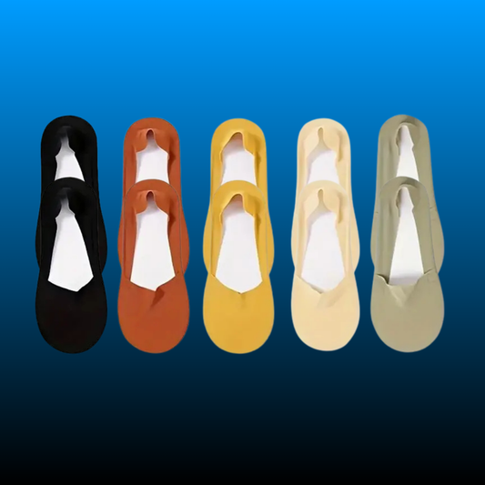 5 Pairs of Women's Invisible Socks (One Size)