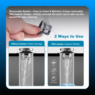 Plug and Cover Bathtub Drain Stopper