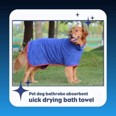 Quick Drying Adjustable Pet Bath Robe