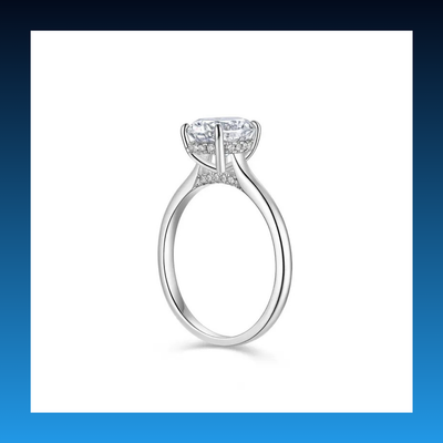 Lab Diamond VVS Moissanite Ring