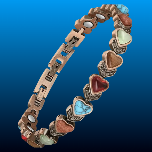 Pure Copper Gemstone Bracelet