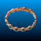 Copper Bracelet with Crystal Inlays