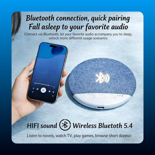 Ultra-Thin Bluetooth Pillow Speaker for Sleeping