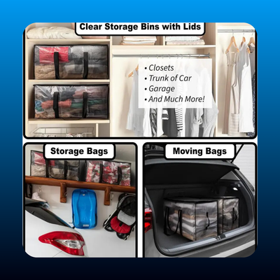 6-Pack Oversized Moving Bags with Reinforced Handles