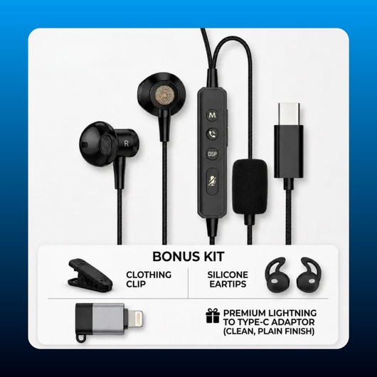 Karaoke Sound Card with In-Ear Monitors