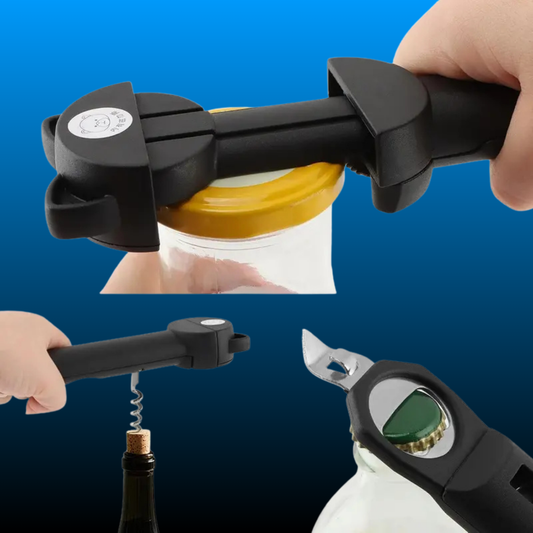 Multi-Function Retractable Magnetic Jar Opener