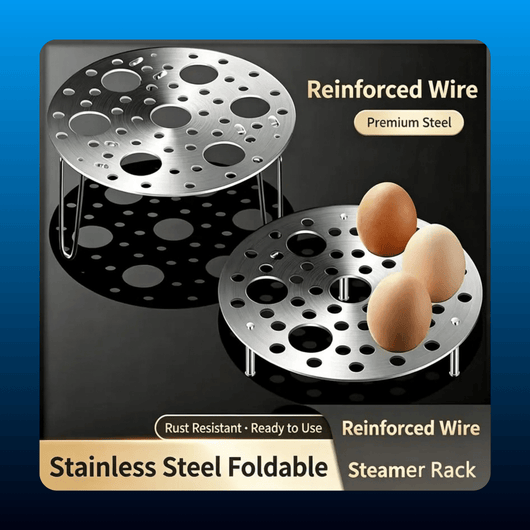 Foldable Stainless Steel Egg Steamer Rack