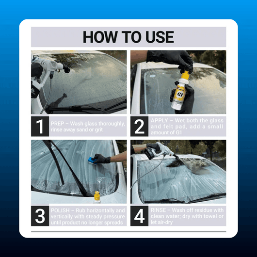 Glass Compound Cleaner and Restoration Kit