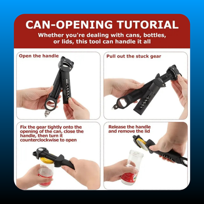 Multi-Function Retractable Magnetic Jar Opener