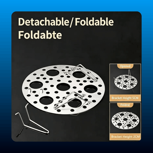 Foldable Stainless Steel Egg Steamer Rack