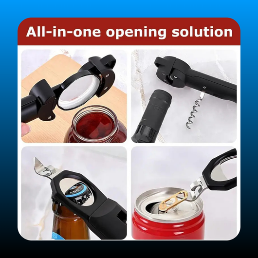 Multi-Function Retractable Magnetic Jar Opener