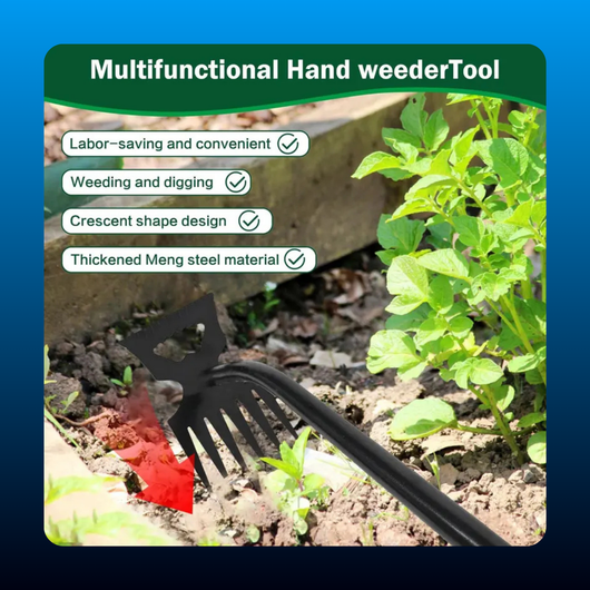 6-Tooth Weed Puller Hoe