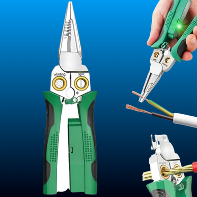 8-in-1 Wire Stripper with Voltage Tester