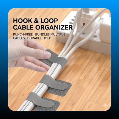 Hook and Loop Cable Ties (10 Pack)