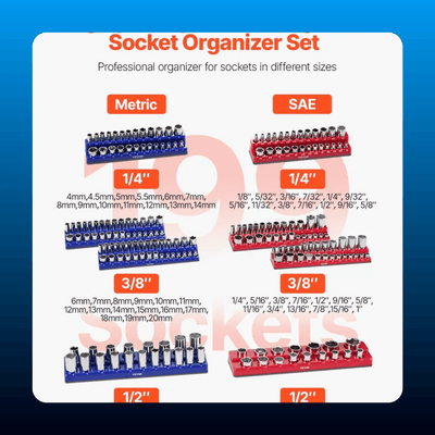 Magnetic Socket Organizer Set