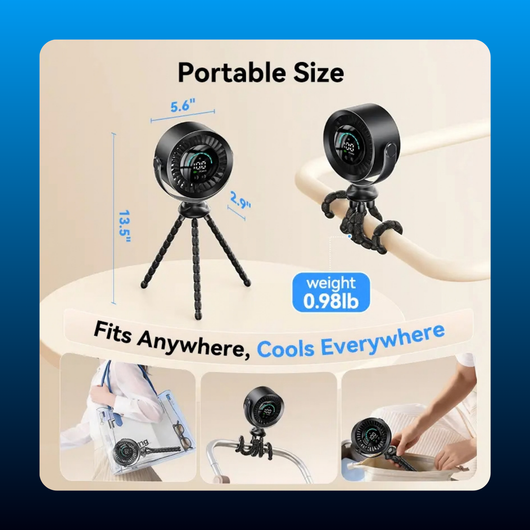 Octopus 3-in-1 Clip-On Fan