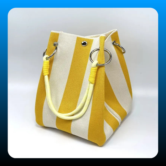 Boho Woven Bucket Bag