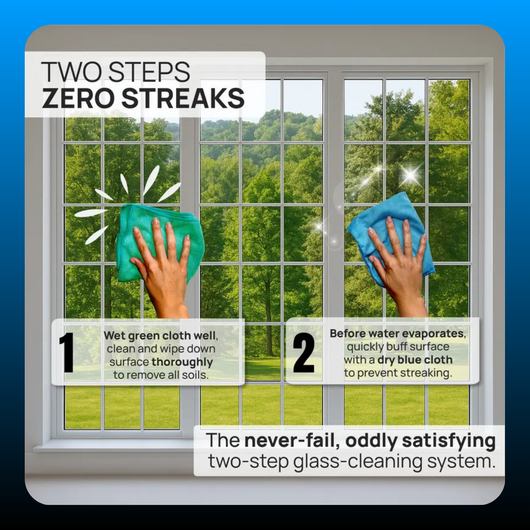 Microfiber Glass Cleaning Cloths (8 Pack)