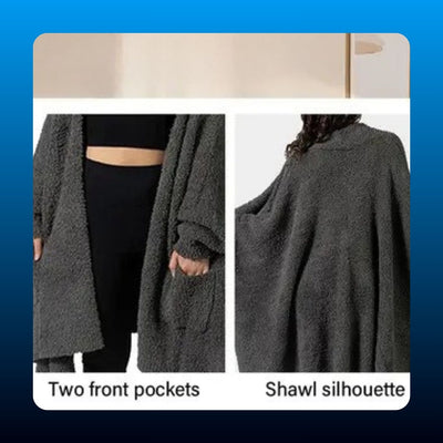 Sherpa Wearable Blanket Poncho